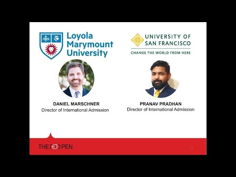 Webinar: Live Chat with Admissions - Loyola Marymount University & University of San Francisco