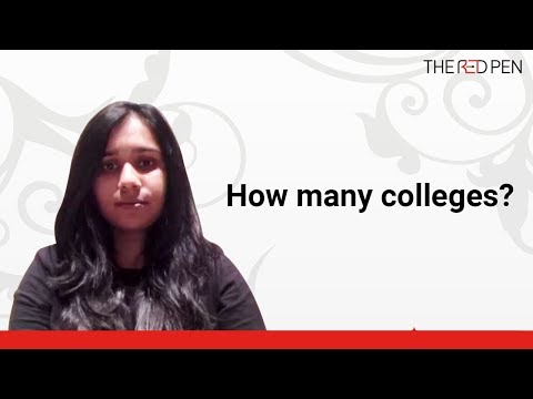 How many colleges should undergraduate students apply to?