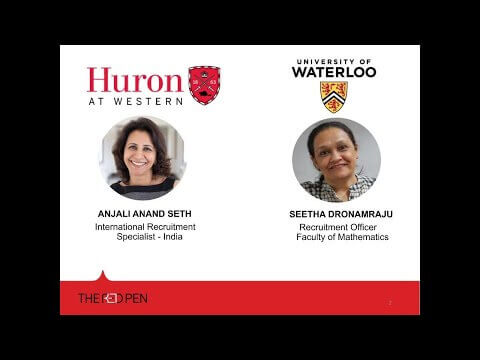 Webinar: Live Chat with Admissions - Huron at Western University & University of Waterloo