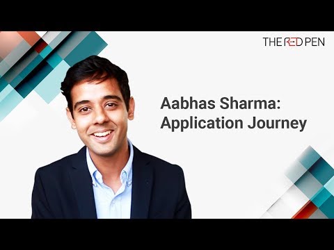 Aabhas Sharma's Application Journey