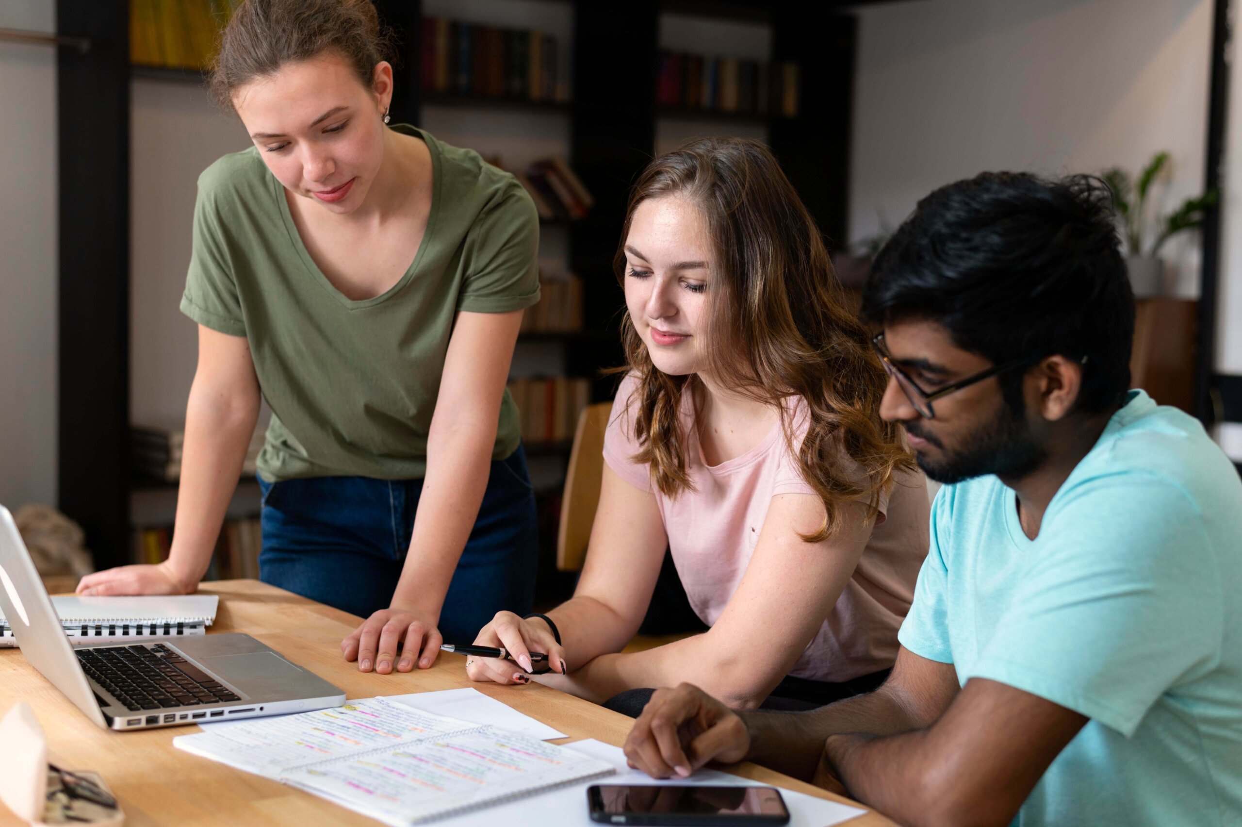 College Mates Studying Together