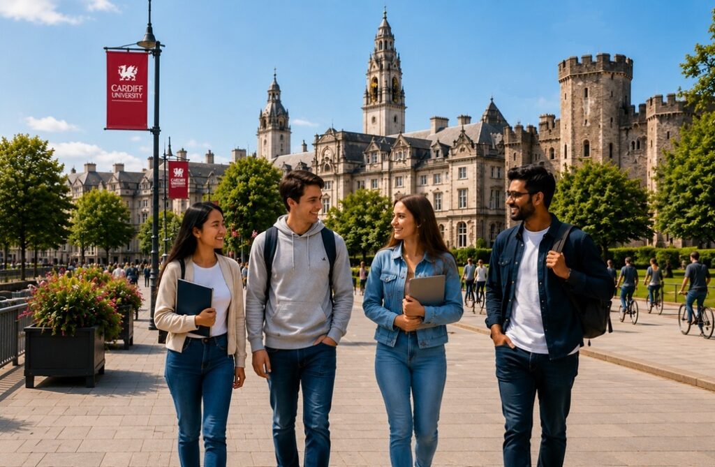 Study in Wales with international students in Cardiff